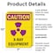 Signmission Radiation & Laser Sign, 10 in H x 7 in W, Plastic, Rectangle OS-2PACK-CR-P-710-V-10282 - alternate 4